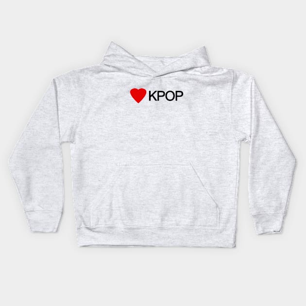 Love K-POP - Simple Design Kids Hoodie by Bystanders